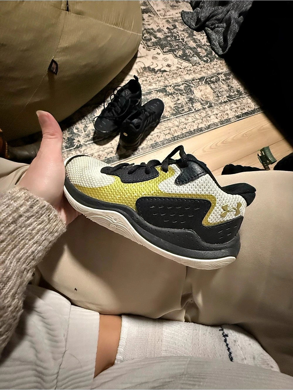 Under Armour Jet 2020 Sneakers Yellow & Black Boys US 2Y
